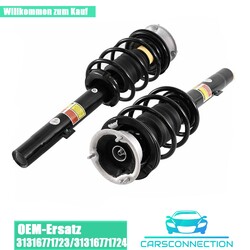 2X STOSSDÄMPFER KOMPLETT VORNE FEDERBEINE FÜR BMW E81 E82 E87 E88 1.6 1.8 2.0