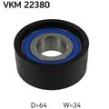 SKF VKM 22380 Umlenk-/Führungsrolle Zahnriemen für Opel Fiat Renault Peugeot