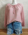 LEICHTE DAMEN CHIFFON BLUSE RETRO HEMD 3 FARBEN ONE SIZE BIS GR. 40 NEU