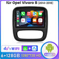 6+128G Android13 Für Opel Vivaro B Renault Trafic Autoradio GPS WIFI SWC CarPlay