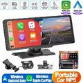 10.26" Zoll Tragbarer Wireless Apple CarPlay Android Auto Autoradio DVR + Kamera