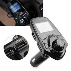 Auto Bluetooth MP3 Player FM Transmitter Wireless Funk Adapter USB-Ladekabel