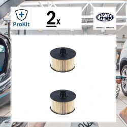 2x ORIGINAL® Magneti Marelli Ölfilter für Renault Clio IV Twingo III Kadjar