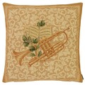 Kissenhülle Kissenbezug GOBELIN Lu-Tex Trompete Kissen Musik MADE in GERMANY