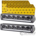2x HELLA LED FERNSCHEINWERFER SATZ RECHTECKIG SCHWARZ 12V 24V 48V | 1FE 358