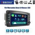 Autoradio Android 13 Carplay GPS Nav DAB Für Mercedes Benz C-Klasse CLK W209 64G