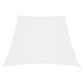 vidaXL Sonnensegel Oxford-Gewebe Trapezförmig 3/5x4 m Weiß