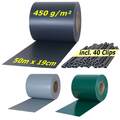 PVC Sichtschutzstreifen KOMPAKT - 450 g/m² 50m Zaunfolie Doppelstabmattenzaun