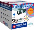 WESTFALIA AHK für Kia Carens 13-18 vert. abnehmbar + 13-pol JAEGER ES SPEZ
