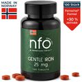 NFO GENTLE IRON [100 Tabletten] Eisen mit Ferrochel-Formel Hochdosiert Produkt