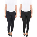 Damen Skinny Röhren Jeggings Leggings Treggings Stoffhose Hüfthose Stretchhose
