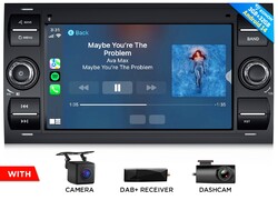 DAB+FDX7 Android 14 Autoradio Navi CarPlay Für Ford Mondeo Focus Transit C/S-Max