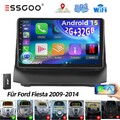 DAB+ Für Ford Fiesta 2009-2014 Android 15 Autoradio GPS Nav Apple CarPlay 2+32GB