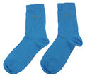 2 Paar s.Oliver Socken Strümpfe Damen 2er Pack Freizeitsocken blau uni Gr.39-42