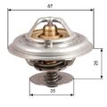 1x Thermostat, Kühlmittel GATES TH14380G1 passend für AUDI FORD PORSCHE SEAT
