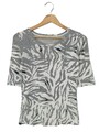 MARC CAIN SPORTS Schlupf-Bluse Damen Gr. DE 36 hellgrau-wollweiß-schwarz
