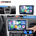 9" 2 DIN Android 13 Stereo Autoradio GPS Navi Carplay 4+64GB RDS WIFI für VW