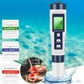 PH Messegerät 5 in 1 TDS EC Salzgehalt Temperatur pH Meter Tester Digital DHL
