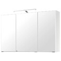 Spiegelschrank weiß 100cm LED-Beleuchtung Bad-Spiegel Badezimmerschrank Badmöbel