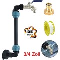 3/4" IBC Adapter Verbindungsset Auslaufhahn Für Tank Container Regenwassertank