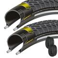 2x Continental Falt Reifen PANNENSCHUTZ Contact Winter II Premium 26-28 Schlauch