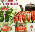 Vogelfutterhaus Vogelhäuschen Futterstelle Blumen Futterspender Futterhaus!