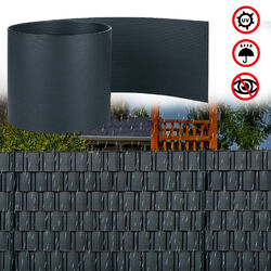 20x PVC Sichtschutzstreifen HART Zaunblende Doppelstabmatten formstabil 19x253cm