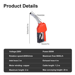 Dieselpumpe Heizölpumpe Elektrisch Selbstansaugend Ölpumpe 230V 80L