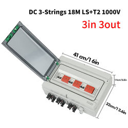 DC Solar Anschlusskasten PV 1/2-Strings Photovoltaik Überspannungsschutz 0%MwSt