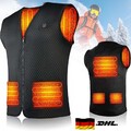 Heizweste Beheizte-USB Beheizbare Heizjacke Weste Winter Wärmeweste Vest Unisex