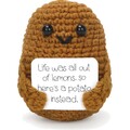 Positive Kartoffel Puppe, Pocket Hug Mini Potato, Kreative Strickwolle Kartof...
