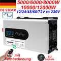 8000W 12000W Max 12V 24V 48V - 230V Reiner Sinus Spannungswandler Wechselrichter