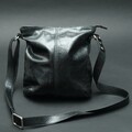 Vintage Picard Ledertasche schwarz umhängetasche Damen 1.95BUC