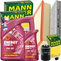 MANN INSPEKTIONSKIT+1x5+1x1L MANNOL 5W30 ÖL passend für VW MULTIVAN T5 T6 2.0TSI