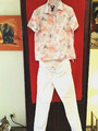 LEINEN BLUSE GR 40 v LANDS END WEISSE JEANS HOSE GR  40 v  GERRY WEBER