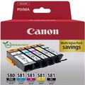 Canon Tintenpatronen, PGI-580PGBK CLI-581BK CLI-581C CLI-581M CLI-581Y, Setup 