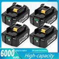 1-4X 18V 6000mAh Akku Für Makita BL1830 BL1860B BL1850 Led Anzeige Batterie DHL