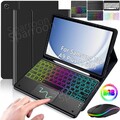 Für Samsung Galaxy Tab A9+ A9 Plus 11'' Hülle mit Tastatur Bluetooth QWERTZ/Maus