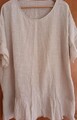 Tunika/ Bluse mit Volants Gr.44/46 Oversize-Passform Beige so Schön ♡♡