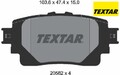 TEXTAR 2058201 Bremsbelagsatz für Scheibenbremse Bremsbelagsatz 