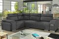 Ecksofa Kelly Eckcouch Polsterecke Sofa Couch Schlaffunktion Bettkasten L-Form