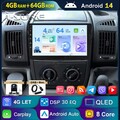DAB+ 4G+ Android 14 Autoradio FM Navi Carplay Kam Für Fiat Ducato Peugeot Boxer