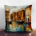 Plump Kissen Venedig Abstrakte Kunst Nr.1 Weich Dekokissenbezug Gefüllt