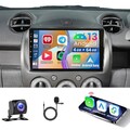 64G Für Mazda 2 07-13 Android 13 Carplay Autoradio GPS Nav Bluetooth WiFi+Kamera