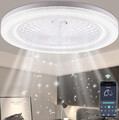 LED Deckenleuchte mit Ventilator leise Deckenventilator mit Beleuchtung Dimmbar%