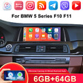 10.25" Android Car Radio Screen 64GB Autoradio DAB Für BMW 5 Series F10 F11 NBT