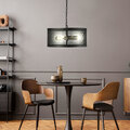 VINTAGE Pendel Decken Lampe Wohn Ess Zimmer Hänge Leuchte Käfig Netz schwarz