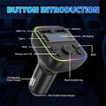 FM Transmitter Bluetooth Car MP3 Player Hand-Free Radio USB Adapter Kits Y2F6