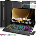 Für Samsung Galaxy Tab S9 FE/S10 FE 10,9 2025 Bluetooth Tastatur Hülle mit Maus