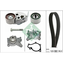 ORIGINAL® Schaeffler INA Wasserpumpe + Zahnriemensatz passend für Kia CERATO I